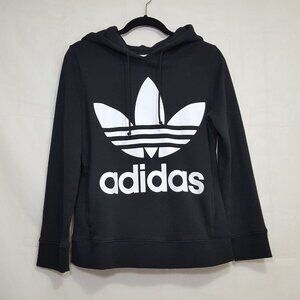 Adidas logo trefoil spell out sweatshirt black S